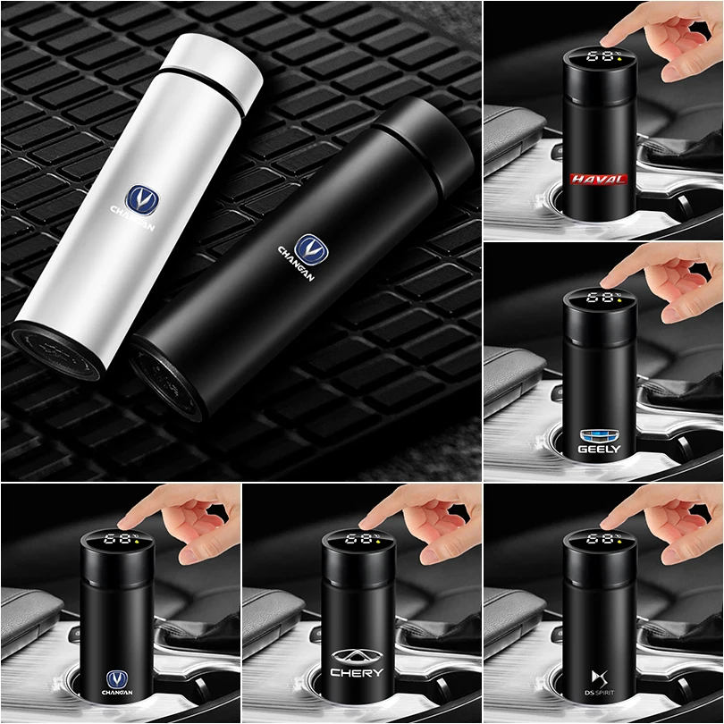 Bottiglia Termica Intelligente Per Auto Con Display Della Temperatura Tazza Da Caffè Per Volkswagen Golf-6 7 4 5 Polo Passat B5 B6 B7 T4 T5 Tiguan Jet