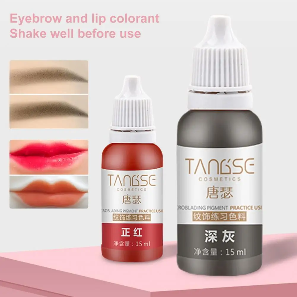 15g Tattoo Liquid Long Lasting Excellent Saturation Mini Colored Permanent Tattoo Pigment for Women