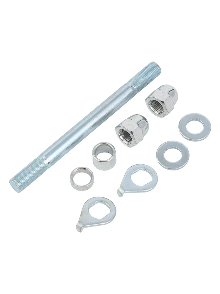 자전거 휠 허브 액슬 리어 솔리드 스핀들 샤프트 빈티지 팻 타이어 전기자전거용 10mm 80mm 100mm 프론트 포크 자전거 액세서리