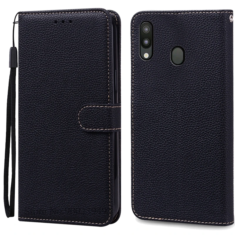 Leather Wallet Case for Samsung Galaxy M20 - Flip Cover & Card Holder