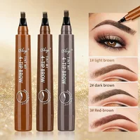 Korean four fork eyebrow pencil waterproof long lasting easy to use for beginners natural look four end design 6