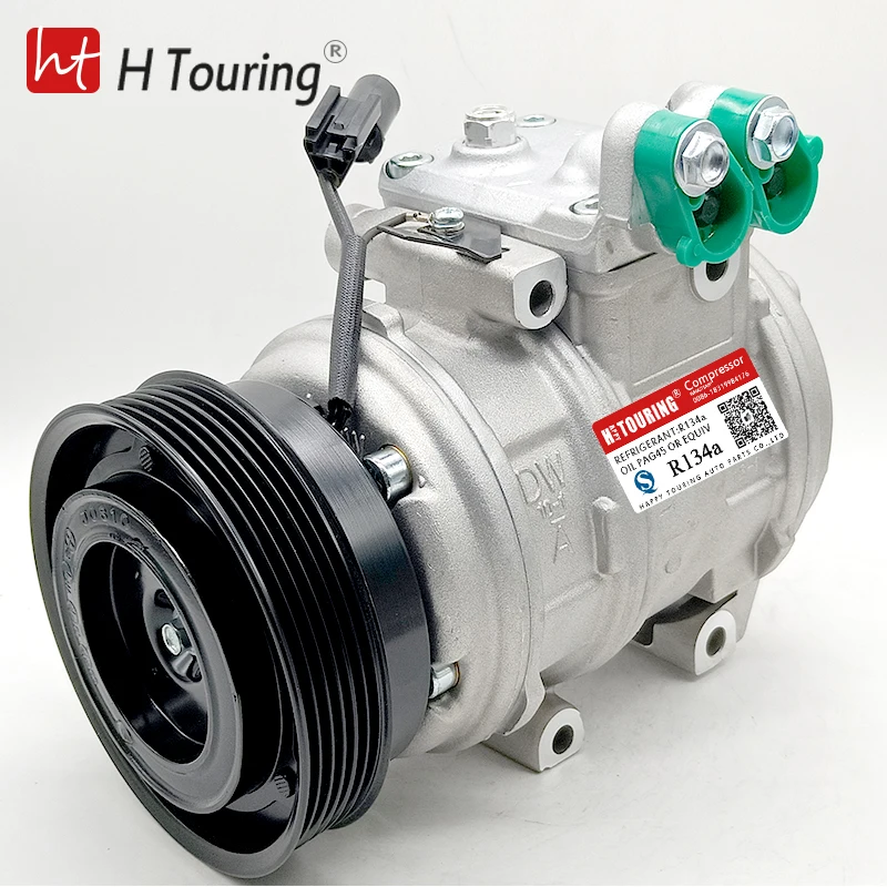 AC Compressor W/ Clutch For 2005-2009 V6 2.7L Kia Sportage - Foto 6