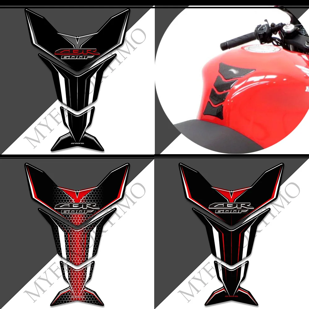 Per Honda Cbr 600 F 600F Cbr600F Adesivi Decalcomanie Gas Olio Combustibile Kit Ginocchio Fish Bone Tank Pad Protezione Fireblade Carenatura Parafango