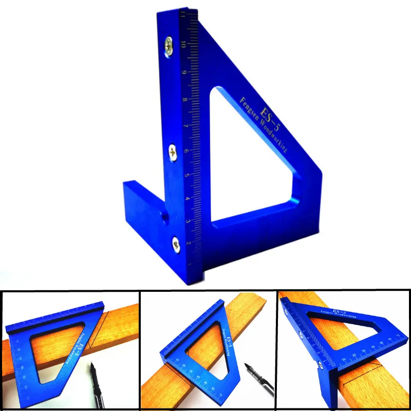 Multifunctional Angle Ruler 45 90 Degree Aluminum Alloy Accurate Woodworking Square Marking Gauge Carpenter Tools | Инструменты