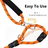 Dog Leash Hands Free Dogs Leash Reflective Leashes for Dog Walking Running Rope 2.4M Long Adjustable Double Leashes Dogs Ropes 4