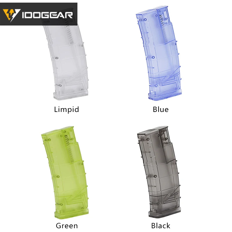 Idogear Airsoft Paintball Bb Quick Speed Loader 500rd Large Capacity Tactical Rifle Magazine Shape Field Operations Mag Pouch