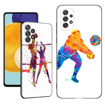 배구 스포츠 휴대폰 케이스, 삼성 A13 A22 A24 A32 A23 A25 A34 A35 A52S A53 A54 A55 A73 5G A12 A14 A15 A31 A33 A50 A51 A72