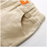 2-7 Y Toddler Children's Thin Khaki White Boys Casual Cotton Pants Girls Spring Summer Baby Kid Straight Leg Long Pants 5