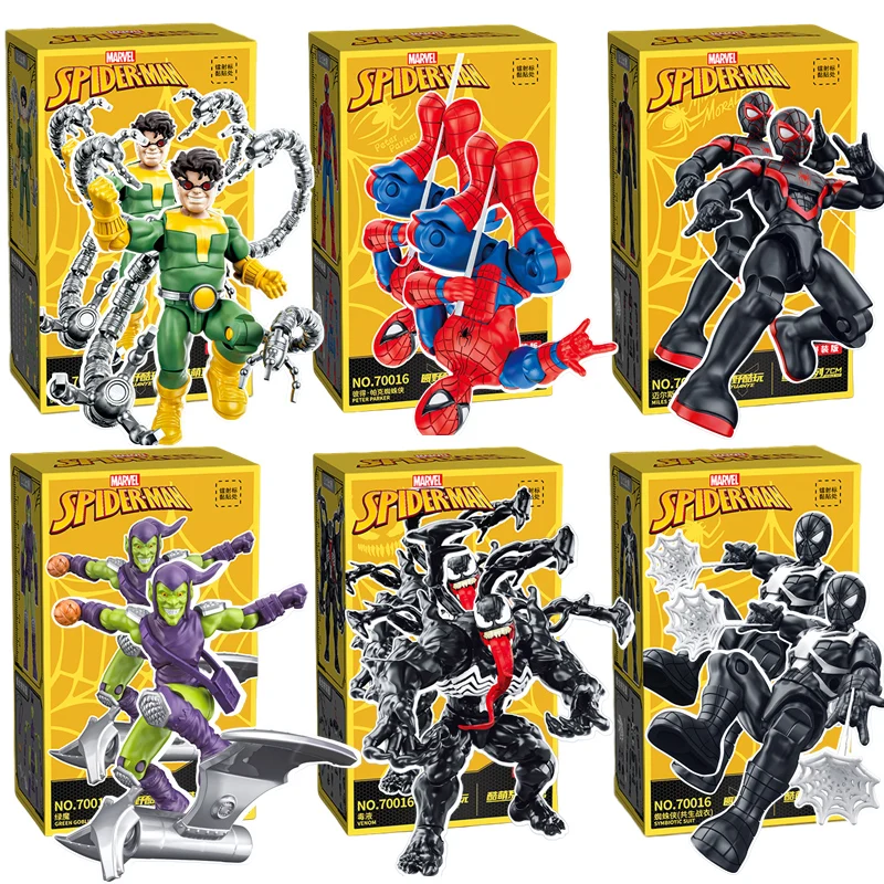 YUANYE Original SpiderMan VENOM Green Goblin Doctor Octopus Peter