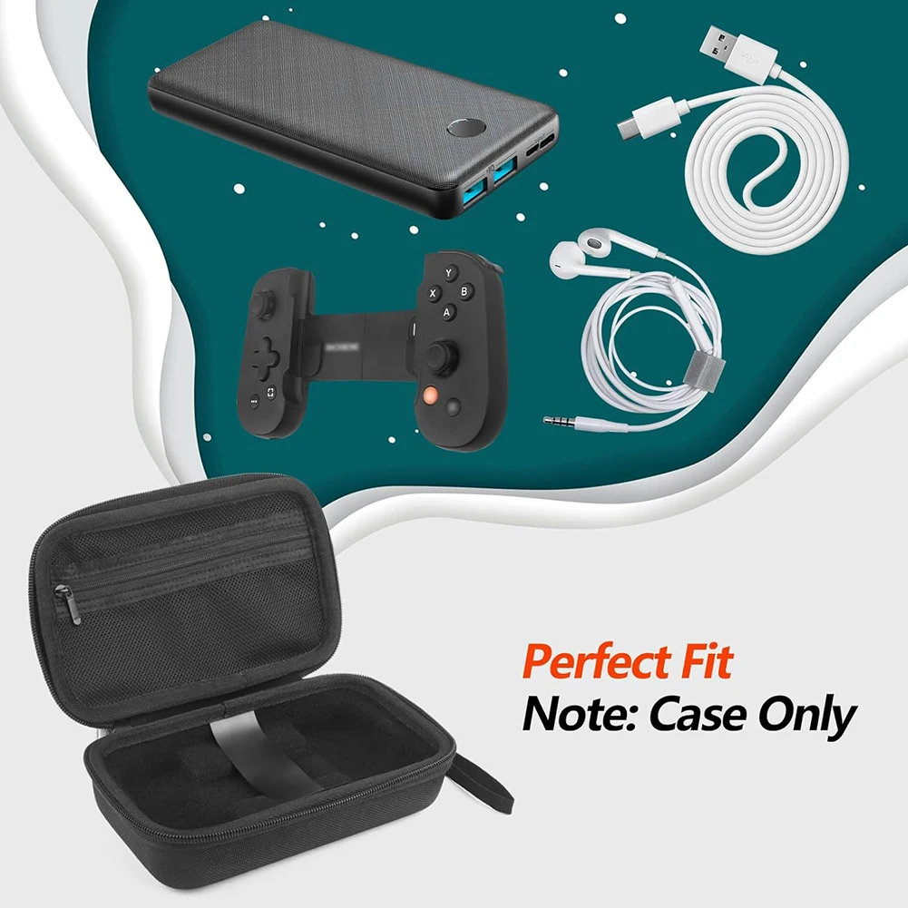 Black Nylon EVA Shockproof Protective Travel Case for Mobile Gaming Controller
