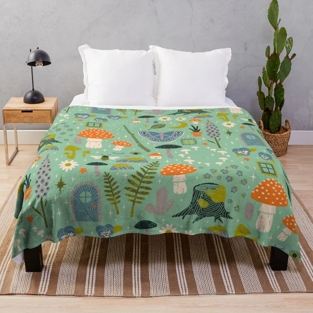 

Fairy Garden Throw Blanket cotton sofa throw