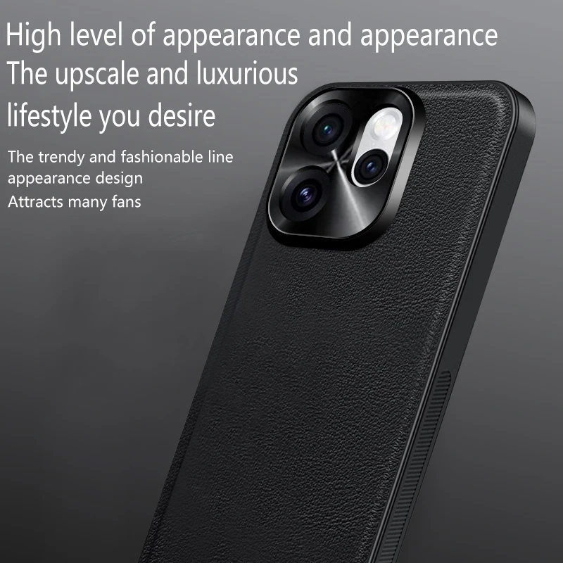 Luxury PU Leather Anti-Slip Shockproof Phone Case with Enhanced Protection