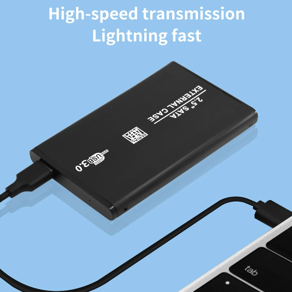 TISHRIC HDD Case External Hard Drive Case/Enclosure/Box 2.5inch HD Optibay SATA To USB 3.0/2.0 Adapter Hard Disk External Pocket external hard drive case hard drive enclosure hard disk case external hard drive box hdd case enclosure