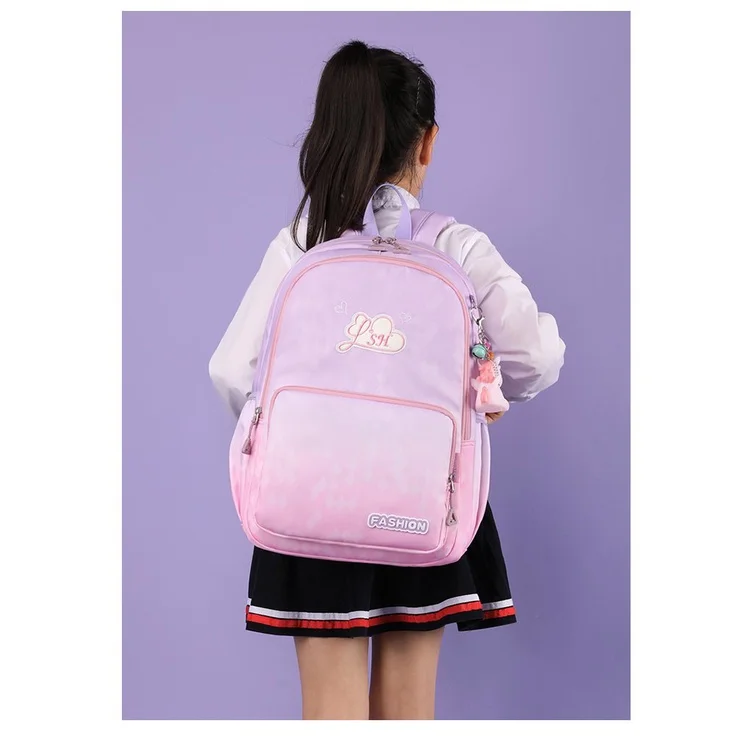 Children Students Sweet Gradient Fashion Backpacks 2022 New Girls Princess Lightweight Comfortable Schoolbags Large Capacity Hot