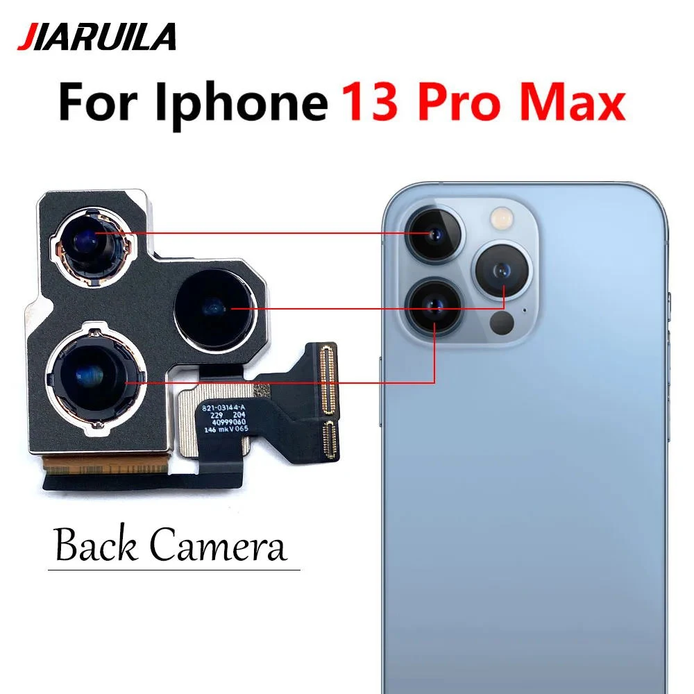 iPhone 12/13 Pro Max用背面リアカメラモジュールフレックスケーブル +