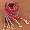 Soft Padded Dog Collar Leash Set PU Leather Pet Dog Collars Necklace With Walking Lead Rope Adjustable For Small Medium Dogs Pug 4