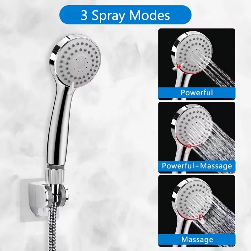 Shower Head, 8/10 Inch High Pressure Rainfall Shower Head/Handheld Shower Combo With 11 Inch Extension Arm