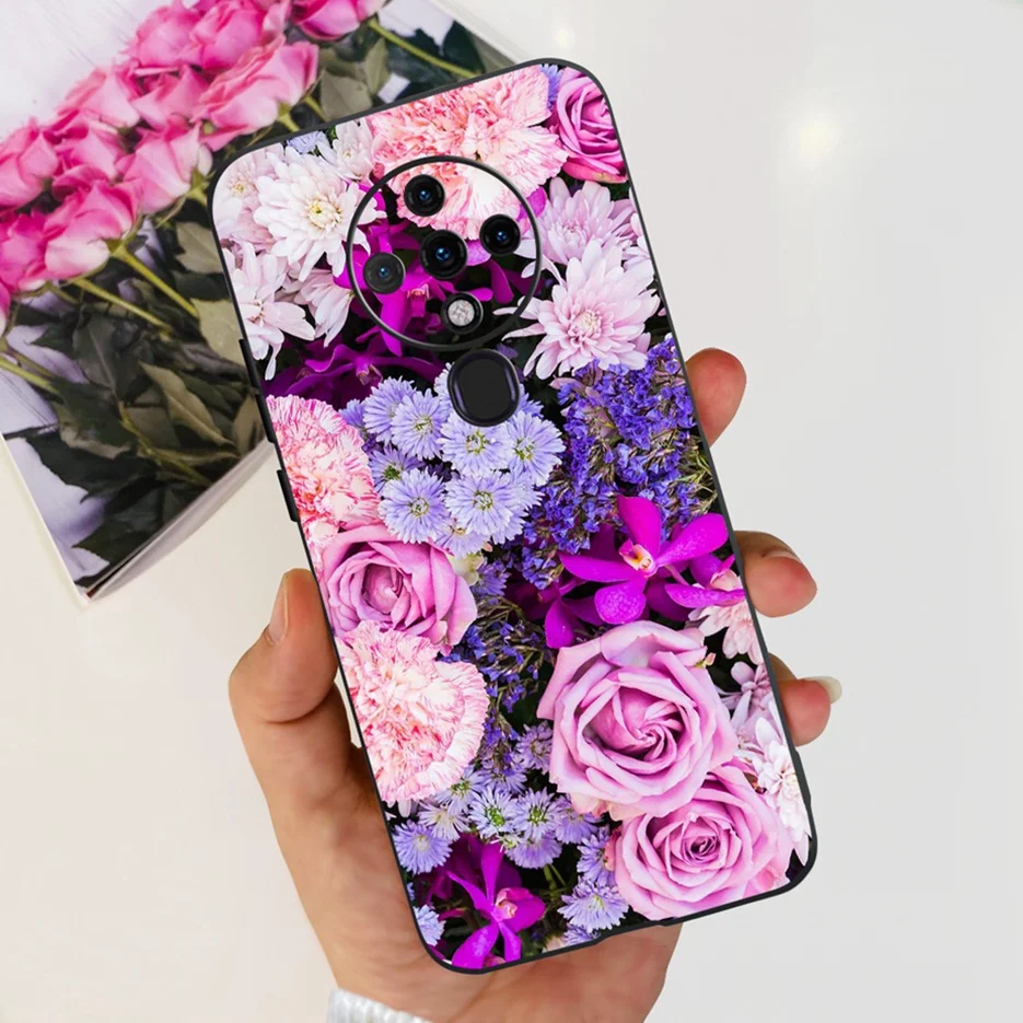 Cute Fashion Painted Soft Silicone Phone Case with Bumper 6.8