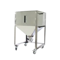201 Stainless Steel Storage Tank 50/100/200kg Storage Bin Suction Machine Particles 304 Square Raw Material Feeding Barrel