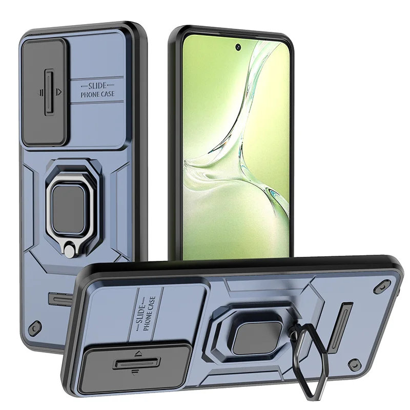 Enhanced Armor Shockproof Case with Magnetic Stand and Ring Holder - Protective Cover Coque s Capa