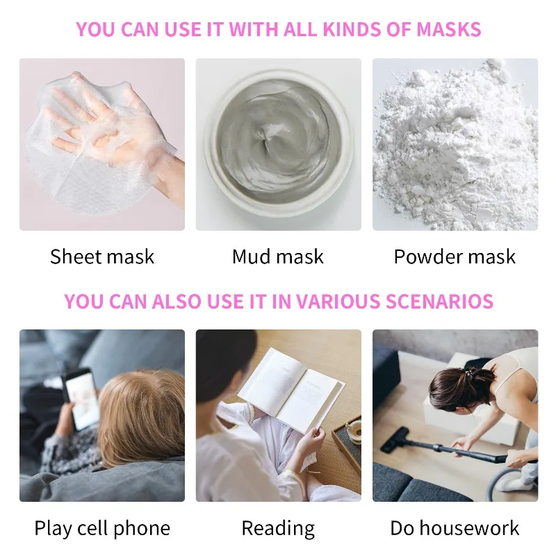 Silicone Face Mask for Women - Moisturizing & Firming Anti-Wrinkle Gel Sheet
