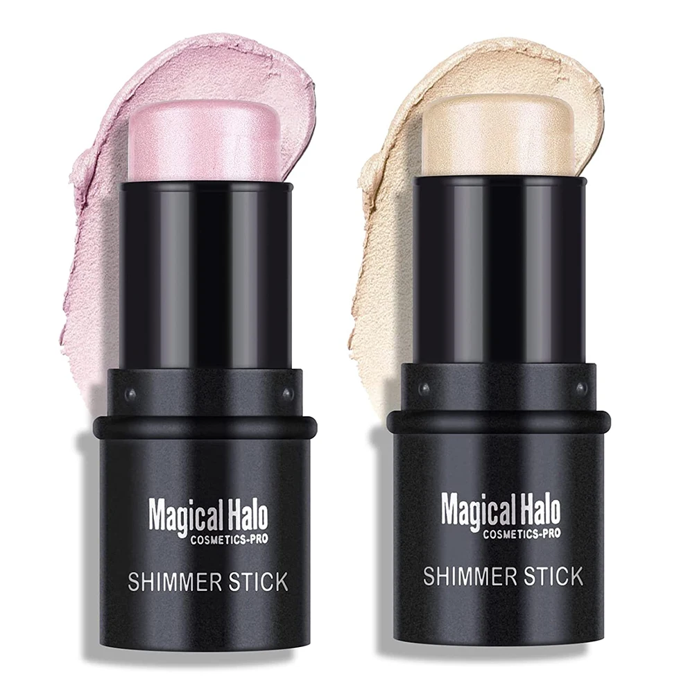 QIBEST Highlighter Bronzer Stick Makeup Face 4 Colors Corrector Contour Stick Face Contour Illuminator Cosmetic Highlight