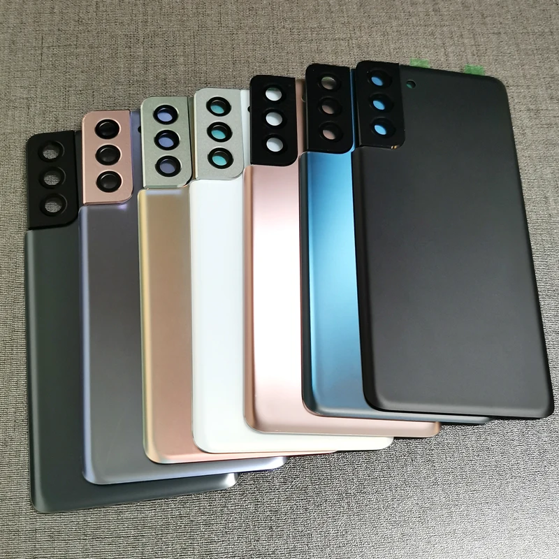 

Для Samsung Galaxy S21 Plus S21 + задняя крышка аккумулятора, задняя крышка корпуса, сменная крышка с объективом камеры S21 Plus, задняя крышка телефона