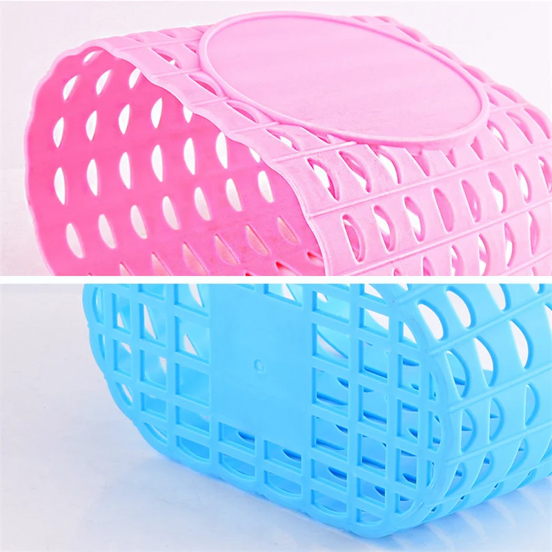 Kids Bicycle Front Handlebars Bags Waterproof Plastic Bike Panniers for Boy Girl Cycling Generic Bike Basket Set with Stickers bike bag bicycle bag bicycle basket bike accessory tools storage bag