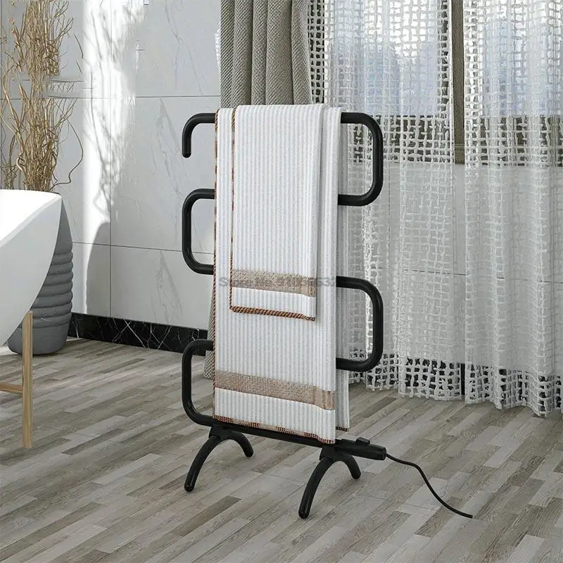 Electric Heating Towel Rack Floor Stand Towel Holder Rail Constant  Temperature Towel Warmer Rail Bathroom Towel Dryer 56*30*92cm - AliExpress
