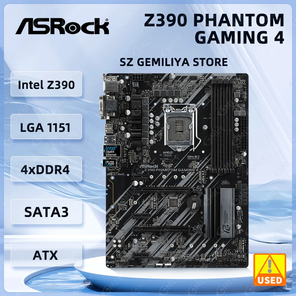 Z390 Motherbaord ASROCK Z390 PHANTOM GAMING 4 LGA 1151 DDR4 64G