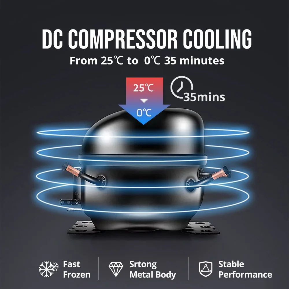 콜쿠 DC-23DR 12V 서랍형 냉장고 냉동고 카라반 RV 내장형 탈착식 23L 서랍형 충격 방지 디자인 차량용 냉장고