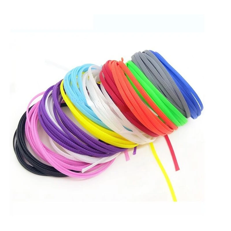 Description Picture 5 of itemInsulated PET Braid Sleeving 3mm ~18mm Flame Retardant Flexible Shock Absorption Color Encryption Wire and Cable Protective Tube