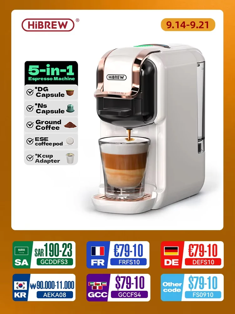 Ekspres kapsułkowy HiBREW z Polski za $88.99 / ~326zł