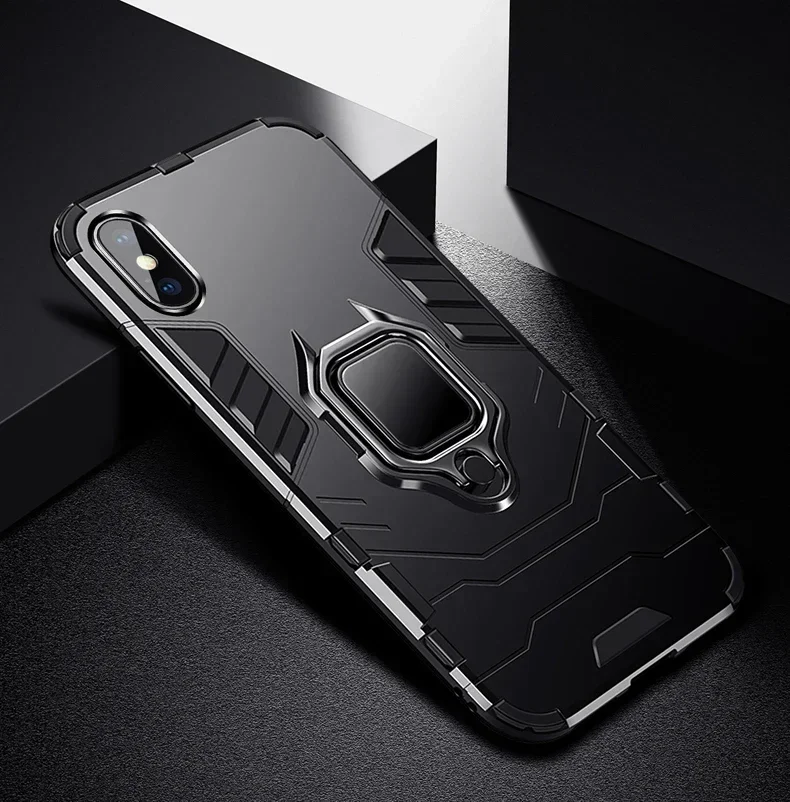

Бронированный противоударный чехол для Huawei P40 Pro Plus P30 lite P20 Mate 40 30 20 10 Honor 8x Max 9X 10i P Smart Z, чехол-подставка