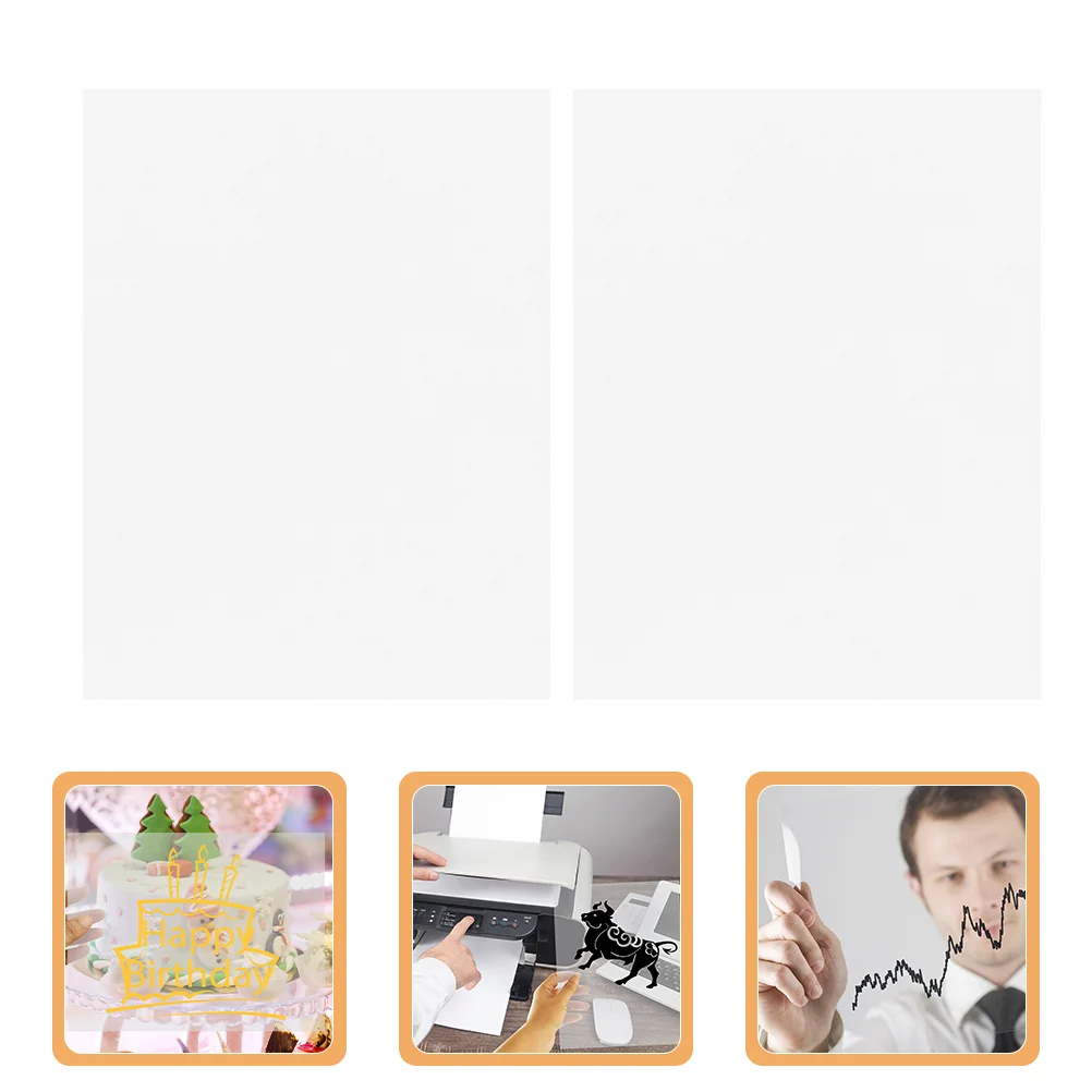 

10 листов, струйная акриловая прозрачная пленка для изготовления плёнок, принтеры, ПЭТ фотобумага для печати