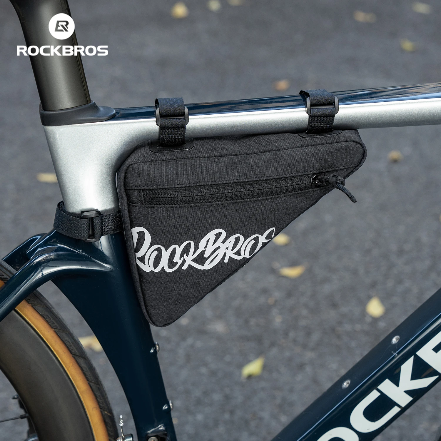 ROCKBROS Bicycle Bottom Tube Bag Triangle Upper Top Tube Bag Front Beam Bike Bag MTB Road Vehicle Tool Saddle Bag Cycling Bags
