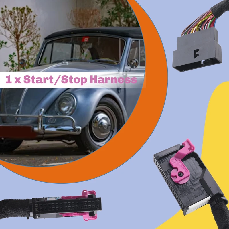 Car Auto Stop Start Engine Canceller Sensor Plug for VW Golf 8-LHD