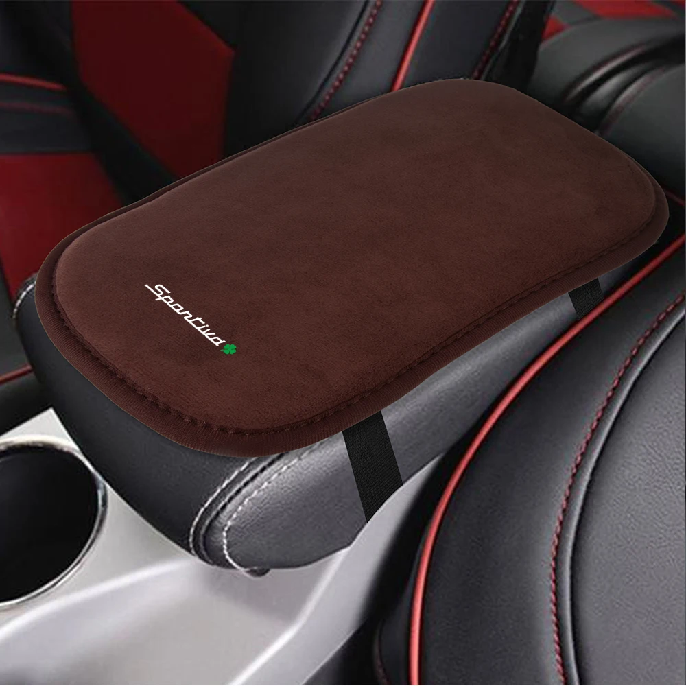 Auto Console Centrale Bracciolo Box Pad Bracciolo Box Protezione Della Copertura Accessori Per Alfa Romeo Tonale 147 156 159 Mito Stelvio Sportiva - immagine 3