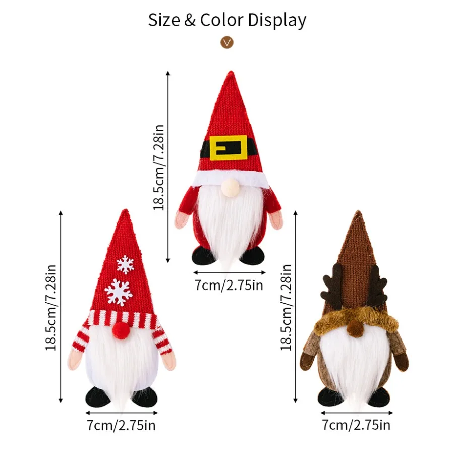 Christmas Cutlery Tableware Holder Christmas Table Setting Gnome Silverware Holder Holiday Silverware Bag Elf Cutlery Pouch