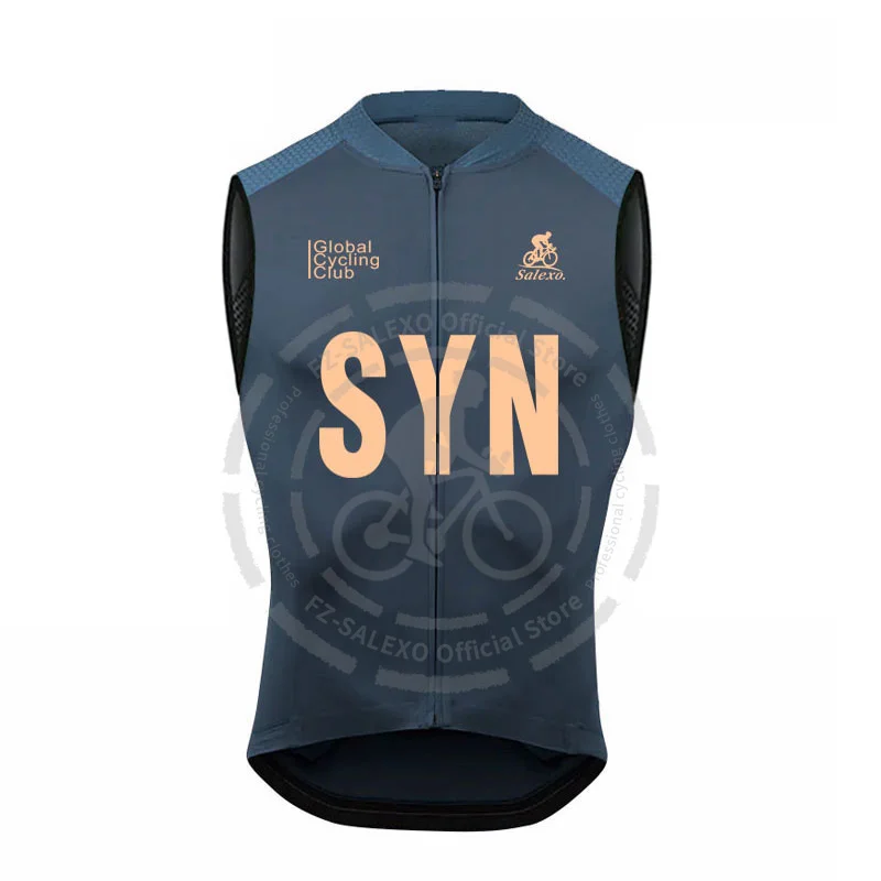 SYN Sleeveless Cycling Vest Men Summer Sleeveless Bike Bicycle Jersey Windproof Cycling Clothing  Outdoors Riding Windproof Vest 3
