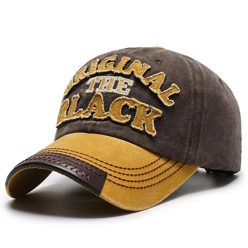 Hat Men's  Washed  Denim Cap Korean Version Outdoor Sunscreen  Casual Versatile Street Spring and Autumn Shade Baseball Cap 5