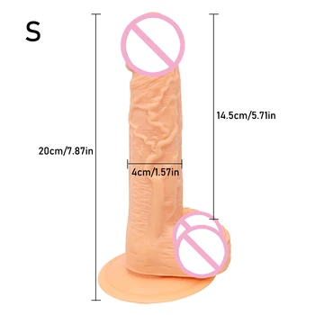 Realistic Huge Dildos Soft Skin Feeling Big Penis with Suction Cup Thick Phallus Large Dick Sex Toys for Women Masturbation 2
