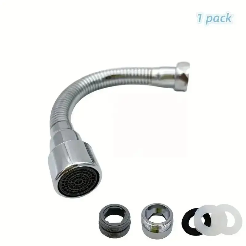 Faucet Extension Pipe 1pc Universal Water Outlet Nozzle Splash Proof Can Be Shaped and Bent