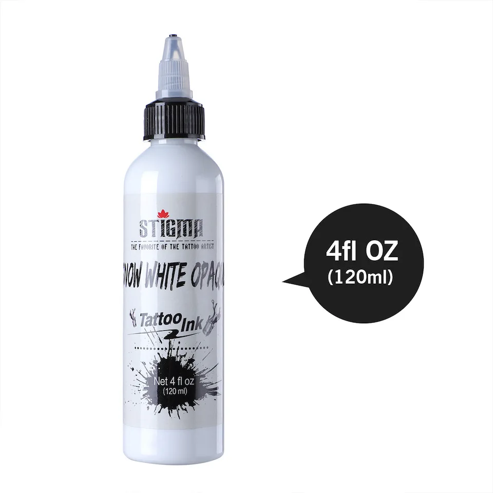 STIGMA 120ml White Tattoo Ink Professional Natural Permanent Tattoo Pigment For Tattoos And body Art Safe Lasting Coloring New