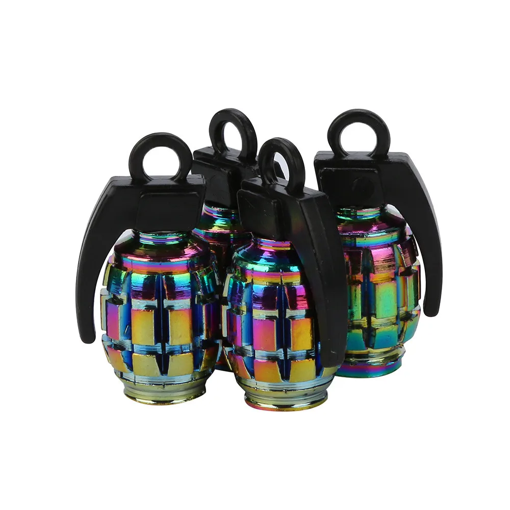 Aluminum Bullet Style Tire Stem Valve Caps – Set of 4 for Cars & Trucks