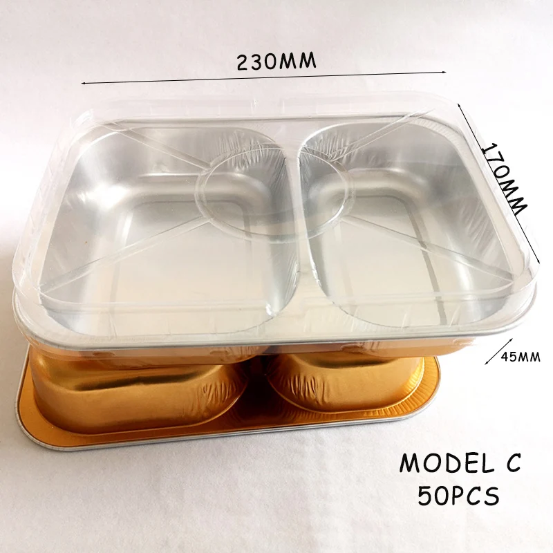 Fast Food Bowl Disposable Lunch Box Convenient Barbecue Containers Throw- away Lunchbox Aluminium Foil Snacks Boxes Bakeware Tool - Cake Tools -  AliExpress