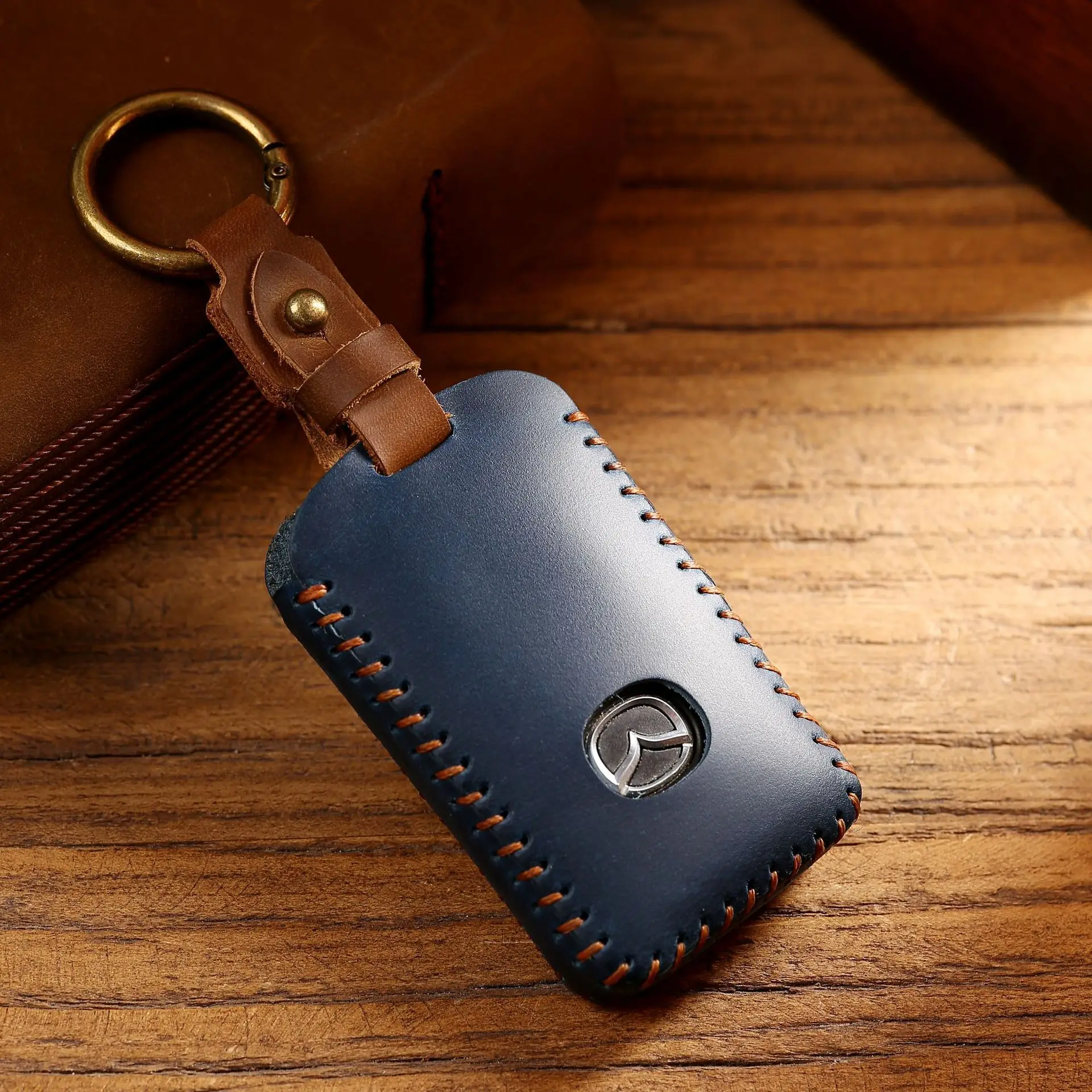 Custodia Per Chiave Auto Per Mazda 3 Alexa Cx5 Cx8 Cx4 2019 2020 3 Pulsanti Smart Remote Car Key Accessori Supporto Shell Car-Styling