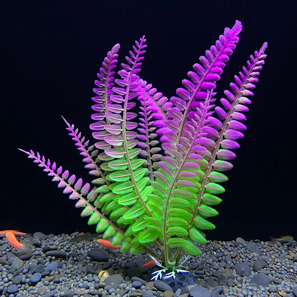 Artificial Aquarium Plants 1PC Plastic Simulated Aquatic Plants For Fish Tank Landscaping Decoration
