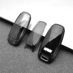 Premium TPU Car Remote Key Case Cover - Sleek Key Holder Caps & Auto Accessories (Transparent black)