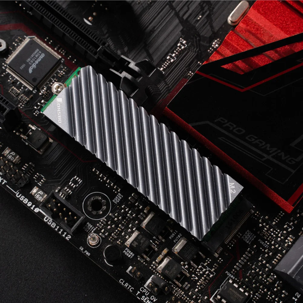 SSD Heatsink Jonsbo M.2 NVMe M2 2280 Solid State Hard Disk Aluminum with Silicone Thermal Pad PC Accessories